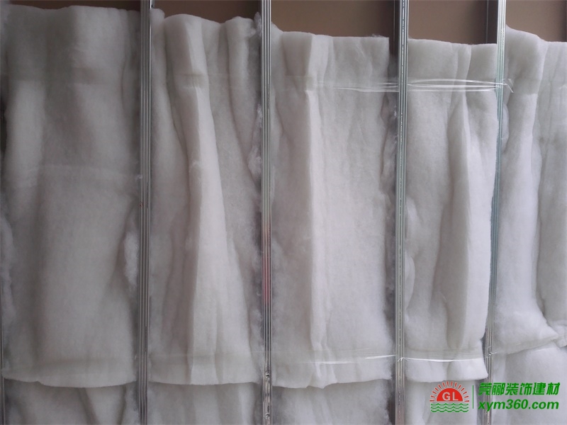 墻體吸音棉安裝示意圖，聚酯纖維吸音棉施工圖